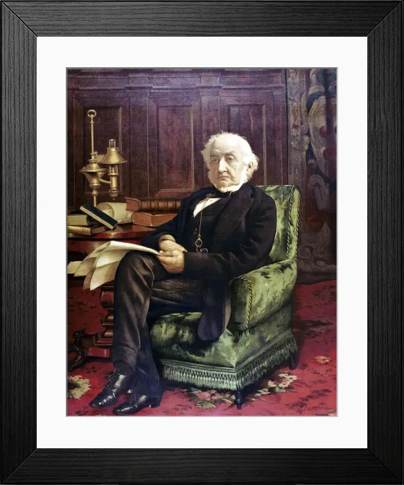 Framed Print : William Ewart Gladstone (1809-1898), British Liberal Statesman, c1890 Framed Print : William Ewart Gladstone (1809-1898), British Liberal Statesman, c1890