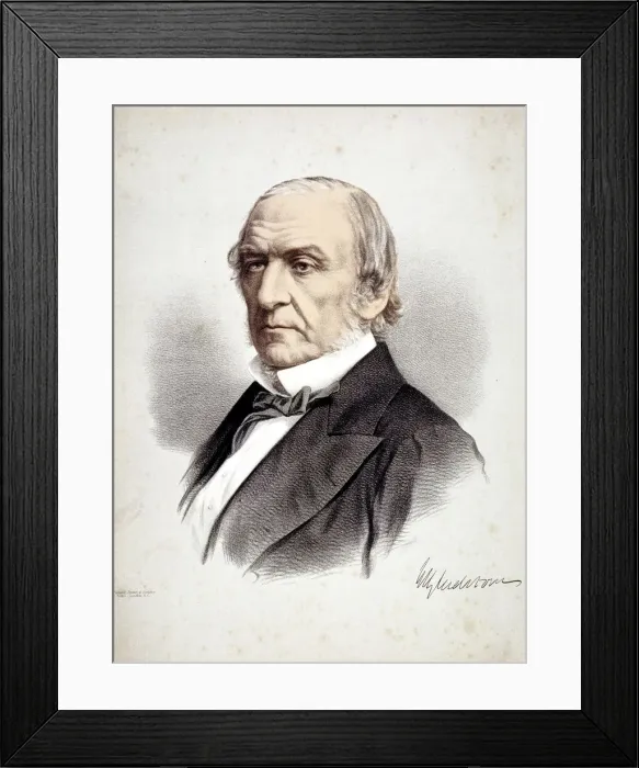 Framed Print : William Ewart Gladstone (1809-1898), British Liberal Statesman, c1880