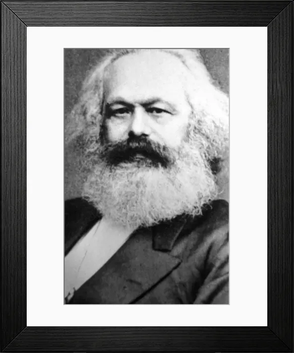 Framed Print : Karl Marx, German political, social and economic theorist, 19th century Framed Print : Karl Marx, German political, social and economic theorist, 19th century