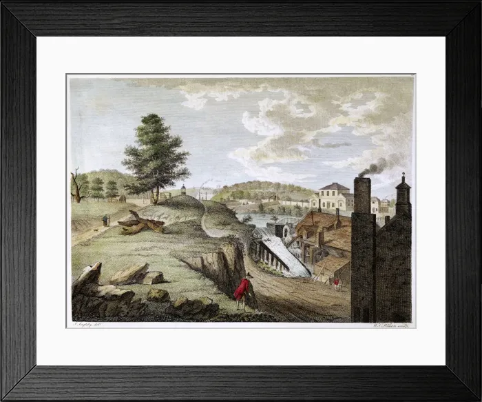 Framed Print : Greenfield Brass Mill near Holywell, Flintshire, Wales, 1792. Artist: WC Wilson Framed Print : Greenfield Brass Mill near Holywell, Flintshire, Wales, 1792. Artist: WC Wilson