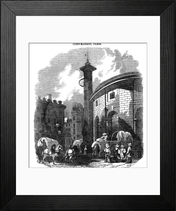 Framed Print : Corn-Market, Paris, 1836 Framed Print : Corn-Market, Paris, 1836