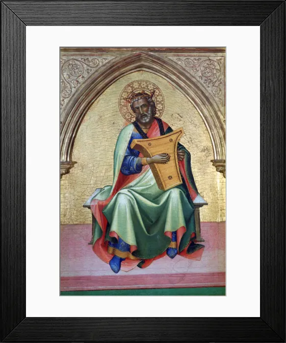 Framed Print : David, c1410. Artist: Lorenzo Monaco Framed Print : David, c1410. Artist: Lorenzo Monaco