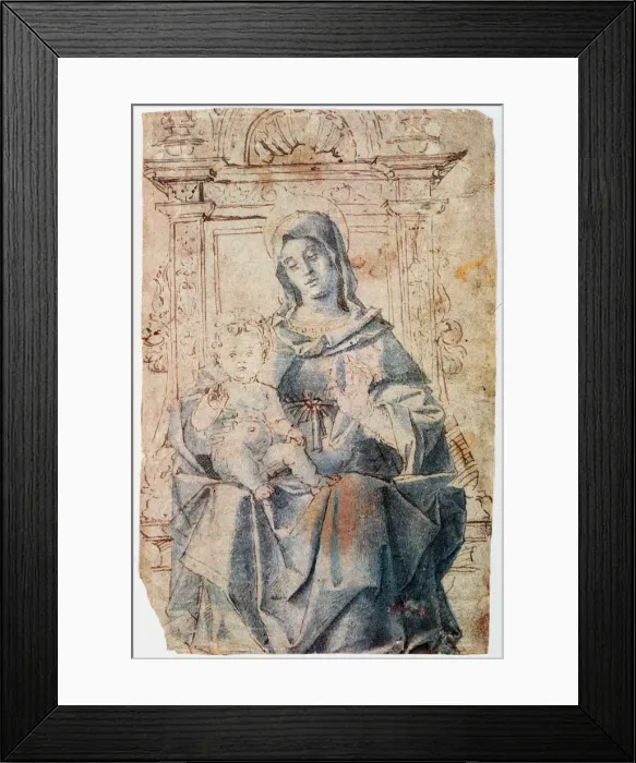 Framed Print : The Virgin And Child, c1470-1523. Artist: Bartolomeo Montagna Framed Print : The Virgin And Child, c1470-1523. Artist: Bartolomeo Montagna