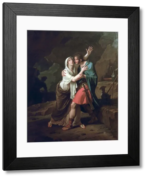 Framed Print : Eponine et Sabinus, 1802. Artist: Nicolas Andre Monsiau Framed Print : Eponine et Sabinus, 1802. Artist: Nicolas Andre Monsiau
