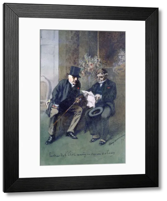 Framed Print : Le Char de l Etat Navigue sur un Volcan, 1871. Artist: Henry Bonaventure Monnier Framed Print : Le Char de l Etat Navigue sur un Volcan, 1871. Artist: Henry Bonaventure Monnier