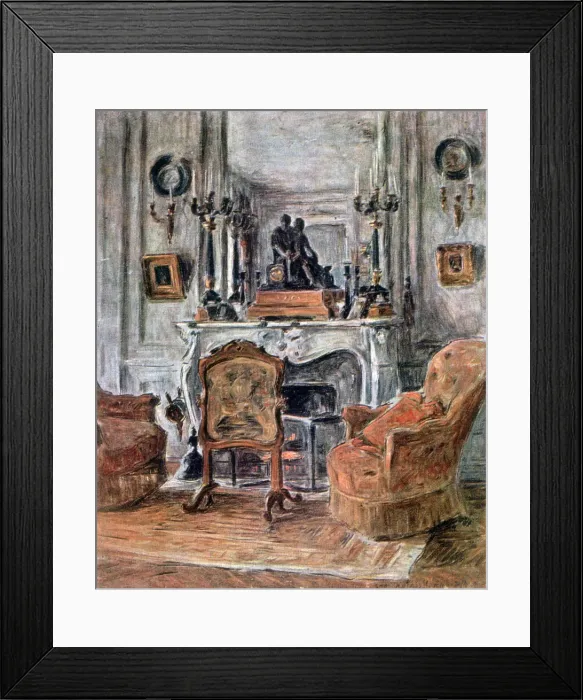Framed Print : The Living Room, 1900. Artist: Etienne Moreau-Nelaton Framed Print : The Living Room, 1900. Artist: Etienne Moreau-Nelaton
