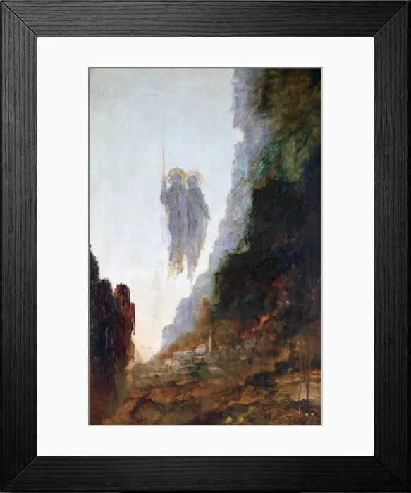 Framed Print : Angels of Sodom, c1846-1898. Artist: Gustave Moreau Framed Print : Angels of Sodom, c1846-1898. Artist: Gustave Moreau