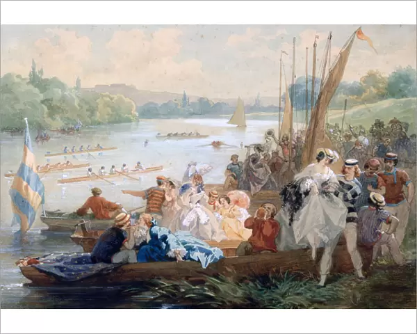 A Regatta at Asnieres During the Second Empire, c1868-1905. Artist: Antony Paul Emile Morlon