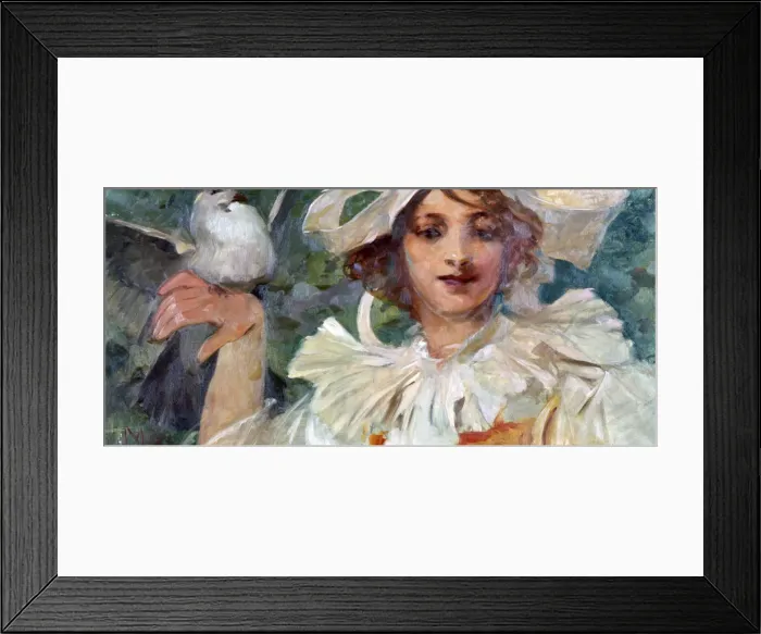Framed Print : Untitled, c1880-1930. Artist: Alphonse Mucha Framed Print : Untitled, c1880-1930. Artist: Alphonse Mucha