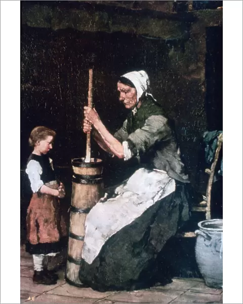 Woman at the Churn, c1864-1900. Artist: Mihaly Munkacsy