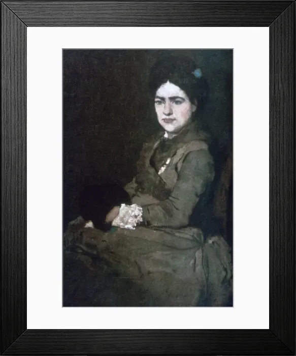 Framed Print : Mrs Munkacsy, c1864-1900. Artist: Mihaly Munkacsy Framed Print : Mrs Munkacsy, c1864-1900. Artist: Mihaly Munkacsy