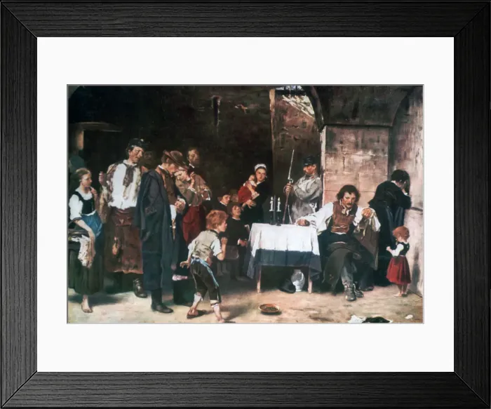 Framed Print : The Condemned Cell, c1864-1900. Artist: Mihaly Munkacsy Framed Print : The Condemned Cell, c1864-1900. Artist: Mihaly Munkacsy