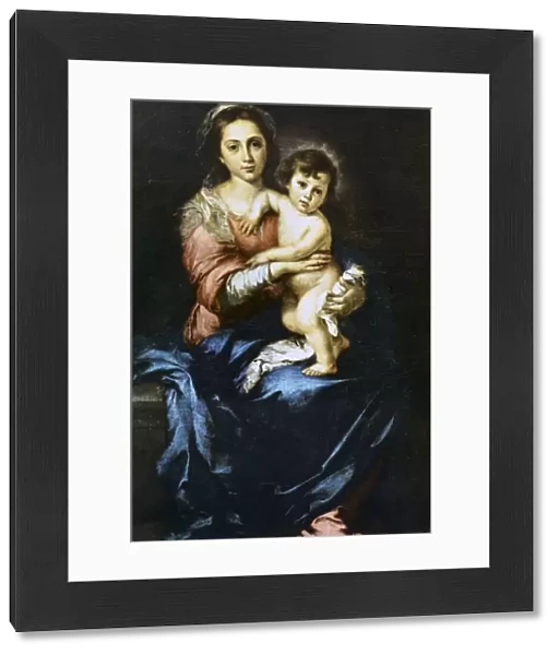 Our Lady with the Child, c1638-1682. Artist: Bartolome Esteban Murillo