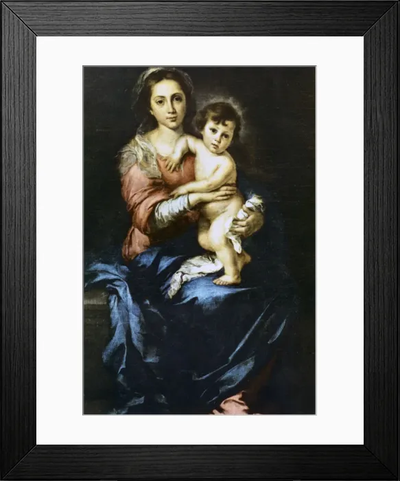 Framed Print : Our Lady with the Child, c1638-1682. Artist: Bartolome Esteban Murillo Framed Print : Our Lady with the Child, c1638-1682. Artist: Bartolome Esteban Murillo