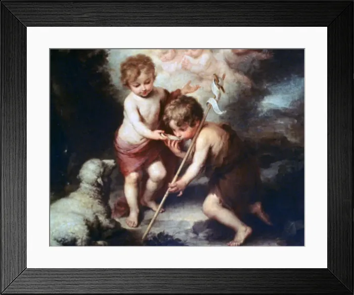Framed Print : The Boys with the Shell, c1670. Artist: Bartolome Esteban Murillo Framed Print : The Boys with the Shell, c1670. Artist: Bartolome Esteban Murillo