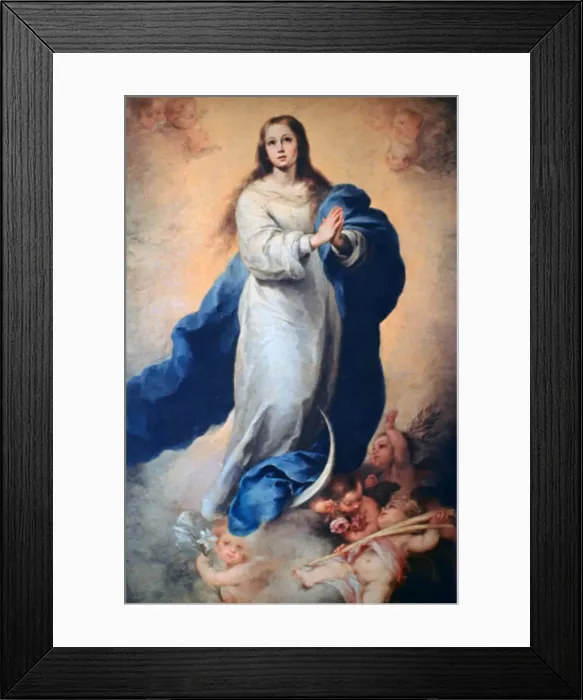 Framed Print : Immaculate Conception, 1665-1670. Artist: Bartolome Esteban Murillo Framed Print : Immaculate Conception, 1665-1670. Artist: Bartolome Esteban Murillo