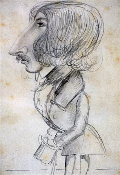 Self Portrait, 1838. Artist: Alfred de Musset