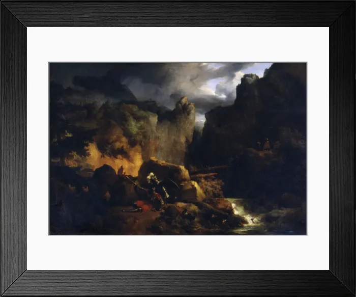 Framed Print : Death of Roland, c1818. Artist: Achille Etna Michallon Framed Print : Death of Roland, c1818. Artist: Achille Etna Michallon