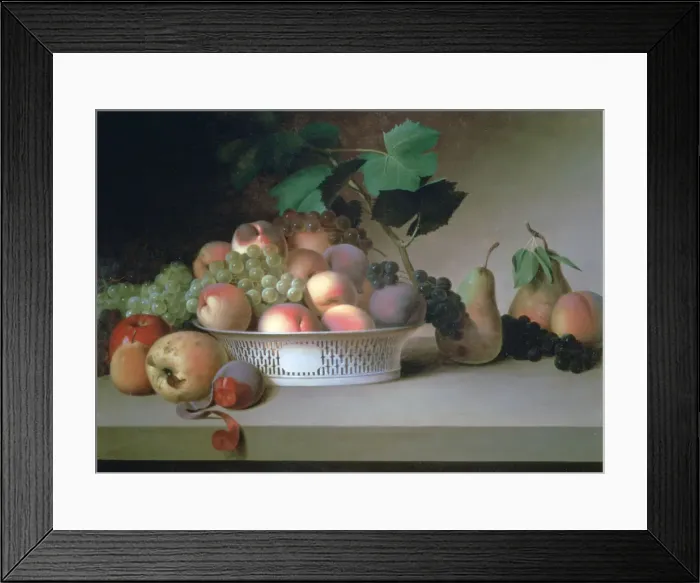 Framed Print : Abundance of Fruit, c1820. Artist: James Peale Framed Print : Abundance of Fruit, c1820. Artist: James Peale