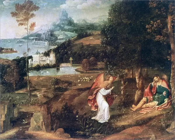 Landscape Scene with Saint Roch, c1500-1524. Artist: Joachim Patinir