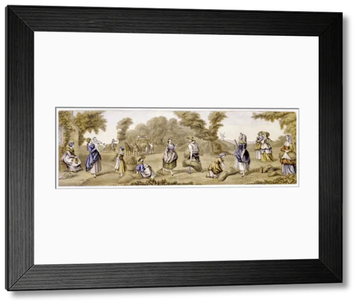 Framed Print : Harvest Time, c1855 Framed Print : Harvest Time, c1855