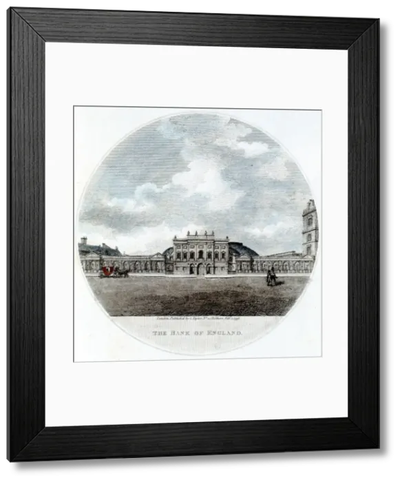 Framed Print : Facade of The Bank of England, Threadneedle Street, London, 1796 Framed Print : Facade of The Bank of England, Threadneedle Street, London, 1796