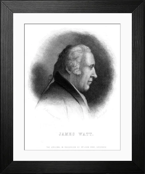 Framed Print : James Watt, Scottish engineer, 19th century. Artist: Robert G Bell Framed Print : James Watt, Scottish engineer, 19th century. Artist: Robert G Bell