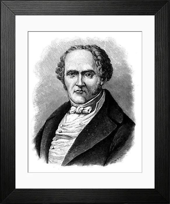 Framed Print : Charles Fourier, French social theorist Framed Print : Charles Fourier, French social theorist