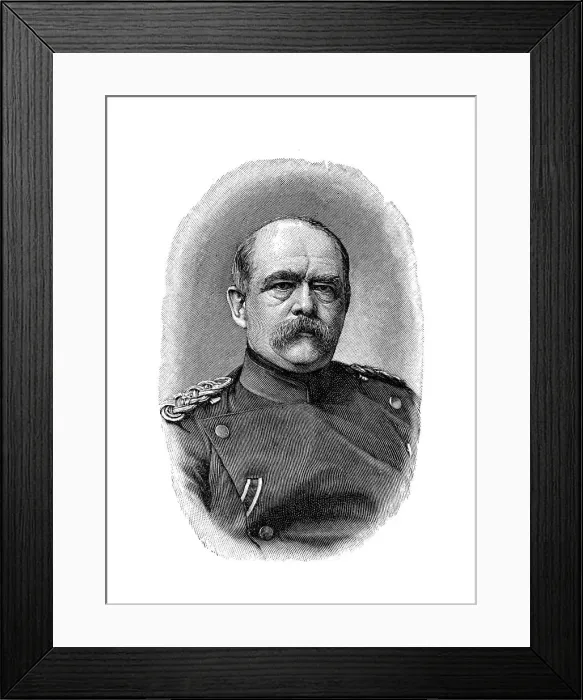 Framed Print : Otto von Bismarck, German statesman, 1871 Framed Print : Otto von Bismarck, German statesman, 1871