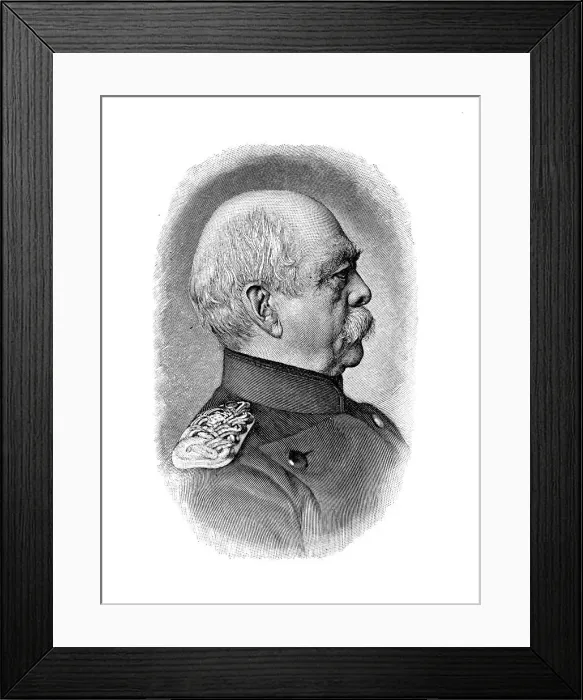 Framed Print : Otto von Bismarck, German statesman, 1885 Framed Print : Otto von Bismarck, German statesman, 1885