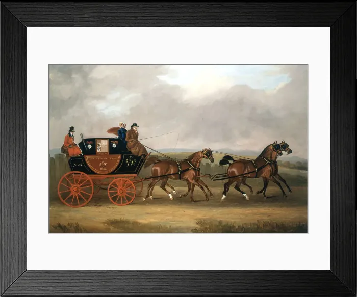 Framed Print : Edinburgh-London Royal Mail. Artist: D Dally Framed Print : Edinburgh-London Royal Mail. Artist: D Dally