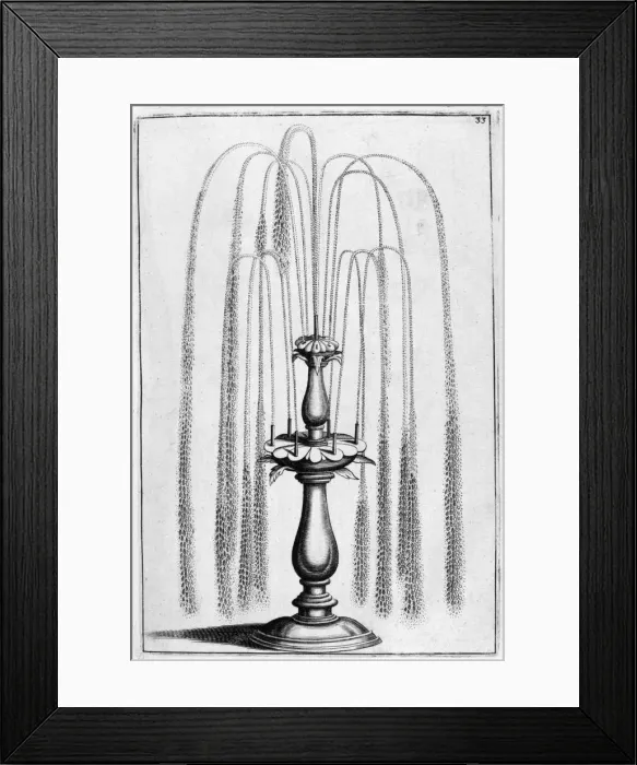 Framed Print : Ornamental fountain design, 1664. Artist: Georg Andreas Bockler Framed Print : Ornamental fountain design, 1664. Artist: Georg Andreas Bockler