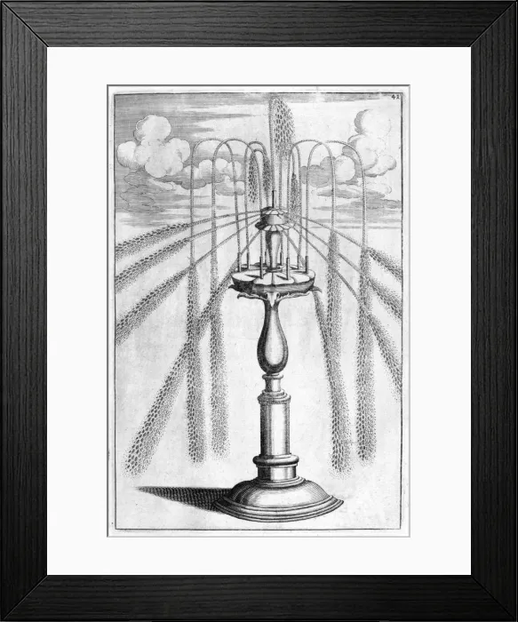 Framed Print : Ornamental fountain design, 1664. Artist: Georg Andreas Bockler Framed Print : Ornamental fountain design, 1664. Artist: Georg Andreas Bockler
