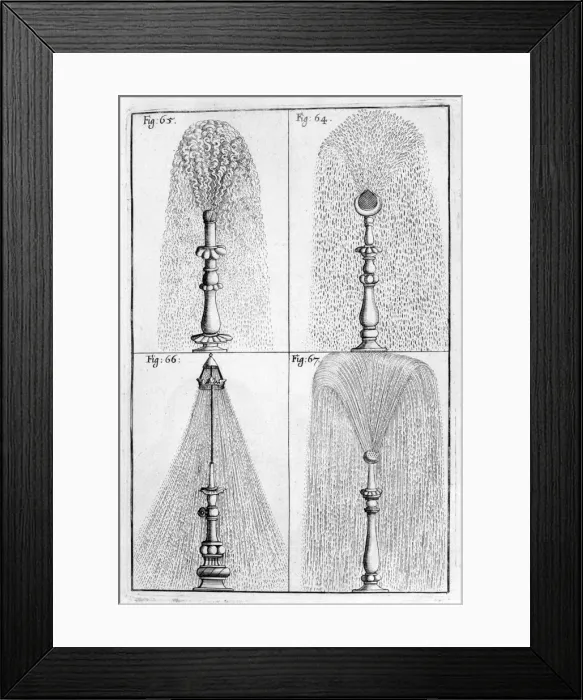 Framed Print : Ornamental fountain design, 1664. Artist: Georg Andreas Bockler Framed Print : Ornamental fountain design, 1664. Artist: Georg Andreas Bockler