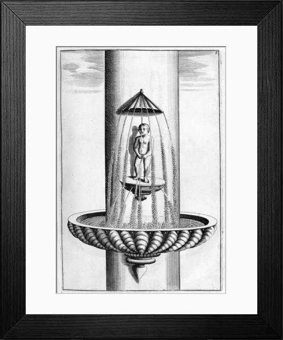 Framed Print : Ornamental fountain design, 1664. Artist: Georg Andreas Bockler Framed Print : Ornamental fountain design, 1664. Artist: Georg Andreas Bockler