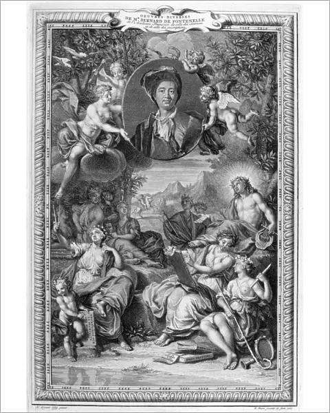 Bernard de Fontenelle, 1728-1729. Artist: Bernard Picart