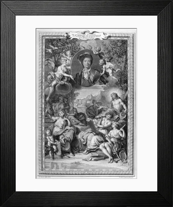 Framed Print : Bernard de Fontenelle, 1728-1729. Artist: Bernard Picart Framed Print : Bernard de Fontenelle, 1728-1729. Artist: Bernard Picart