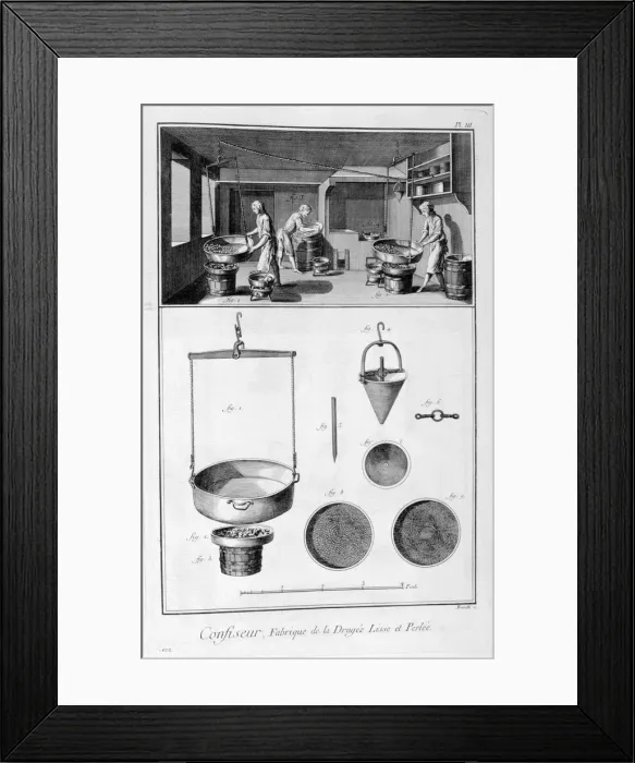 Framed Print : Interior of a Confectioner, 1751-1777. Artist: Valentina Baratti Framed Print : Interior of a Confectioner, 1751-1777. Artist: Valentina Baratti