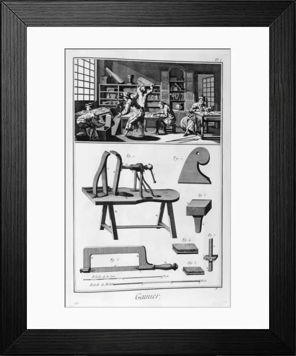 Framed Print : Case-makers, 1751-1777. Artist: Denis Diderot Framed Print : Case-makers, 1751-1777. Artist: Denis Diderot