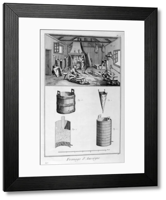 Framed Print : Cheese of Auvergne, 1751-1777 Framed Print : Cheese of Auvergne, 1751-1777
