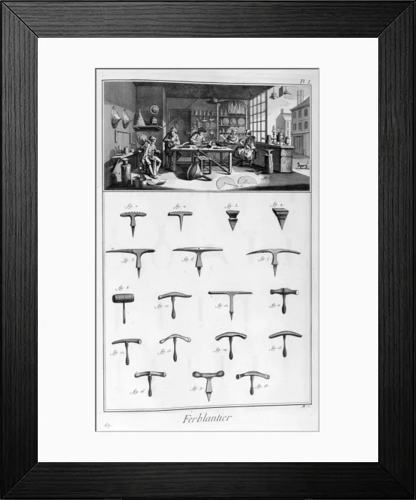 Framed Print : Tinman, 1751-1777 Framed Print : Tinman, 1751-1777