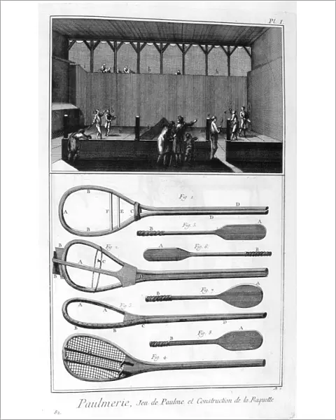 Real tennis and the construction of racquets, 1751-1777