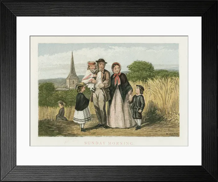 Framed Print : Sunday Morning, c1880 Framed Print : Sunday Morning, c1880