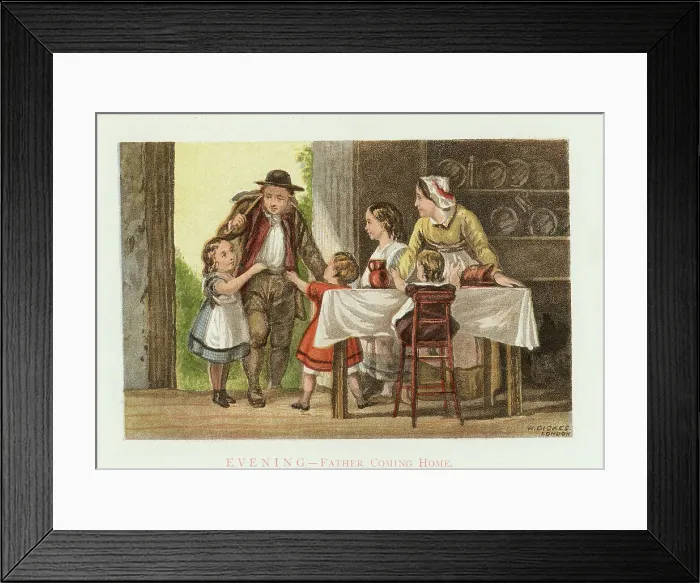 Framed Print : Evening, c1880 Framed Print : Evening, c1880