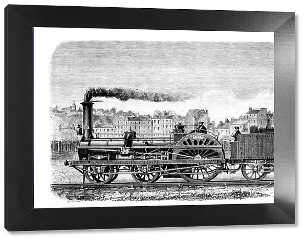 Railway steam locomotive designed in 1849 by English engineer Thomas Russell Crampton