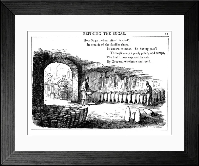 Framed Print : Interior of a sugar refinery, 1860 Framed Print : Interior of a sugar refinery, 1860