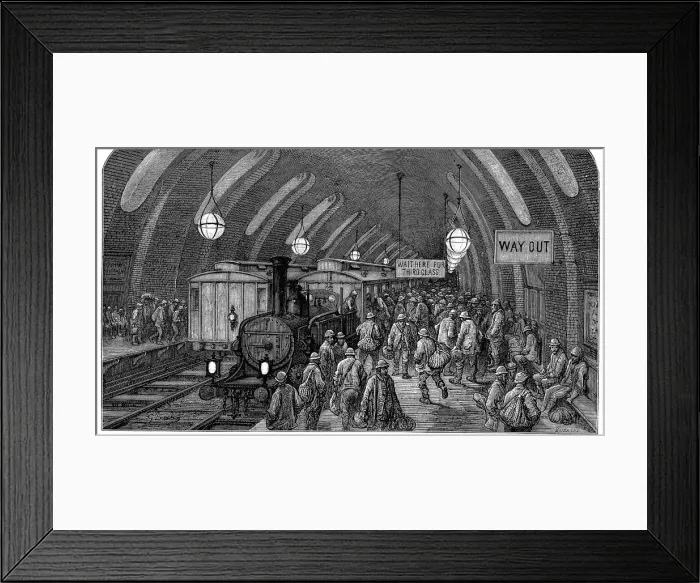 Framed Print : The Workmens Train, 1872 Framed Print : The Workmens Train, 1872