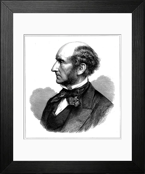 Framed Print : John Stuart Mill, British social reformer and philosopher, 1873 Framed Print : John Stuart Mill, British social reformer and philosopher, 1873