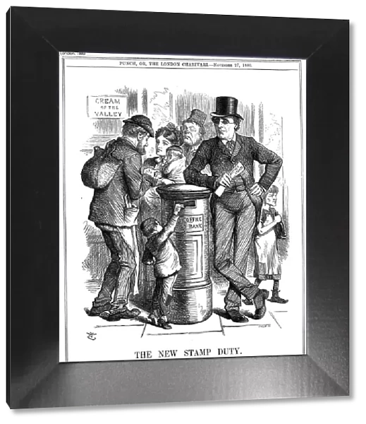 The New Stamp Duty, 1880. Artist: John Tenniel