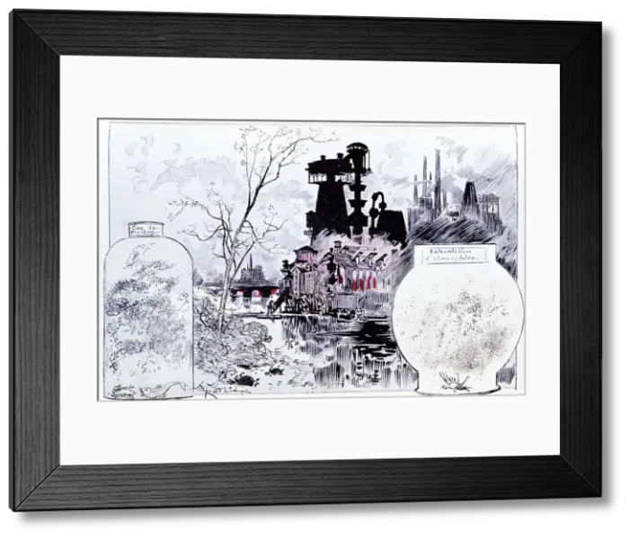 Framed Print : Environmental pollution, 1895 Framed Print : Environmental pollution, 1895